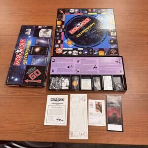 Monopoly Astronomy Edition Parker Brothers Complete Pewter Token Sealed Content